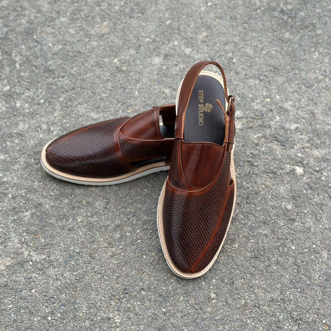 Step Pure Leather Frent Brown SS-2642