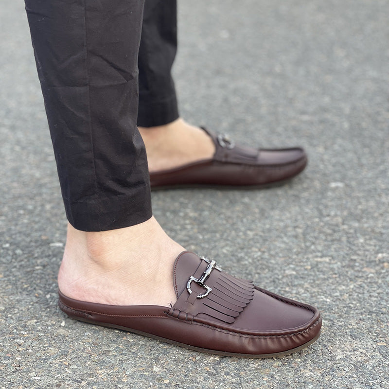 The Backless Loafer SS-2344 Brown