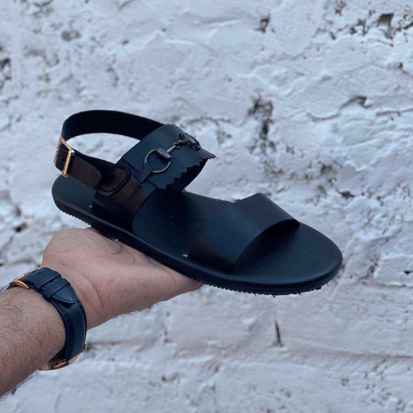 Hand made Sandal SS-2452 BLK