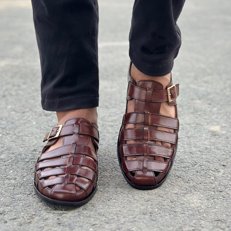 Step Pure Leather Ridge Brown -2635