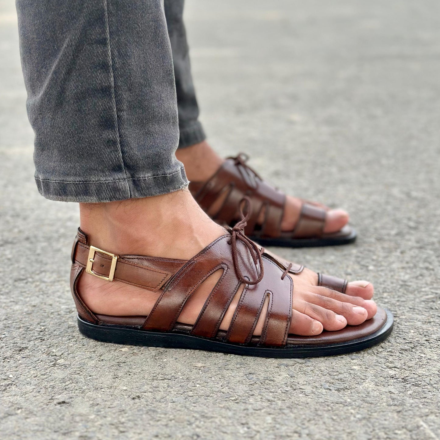 Step Pure Leather Amster Brown-2638