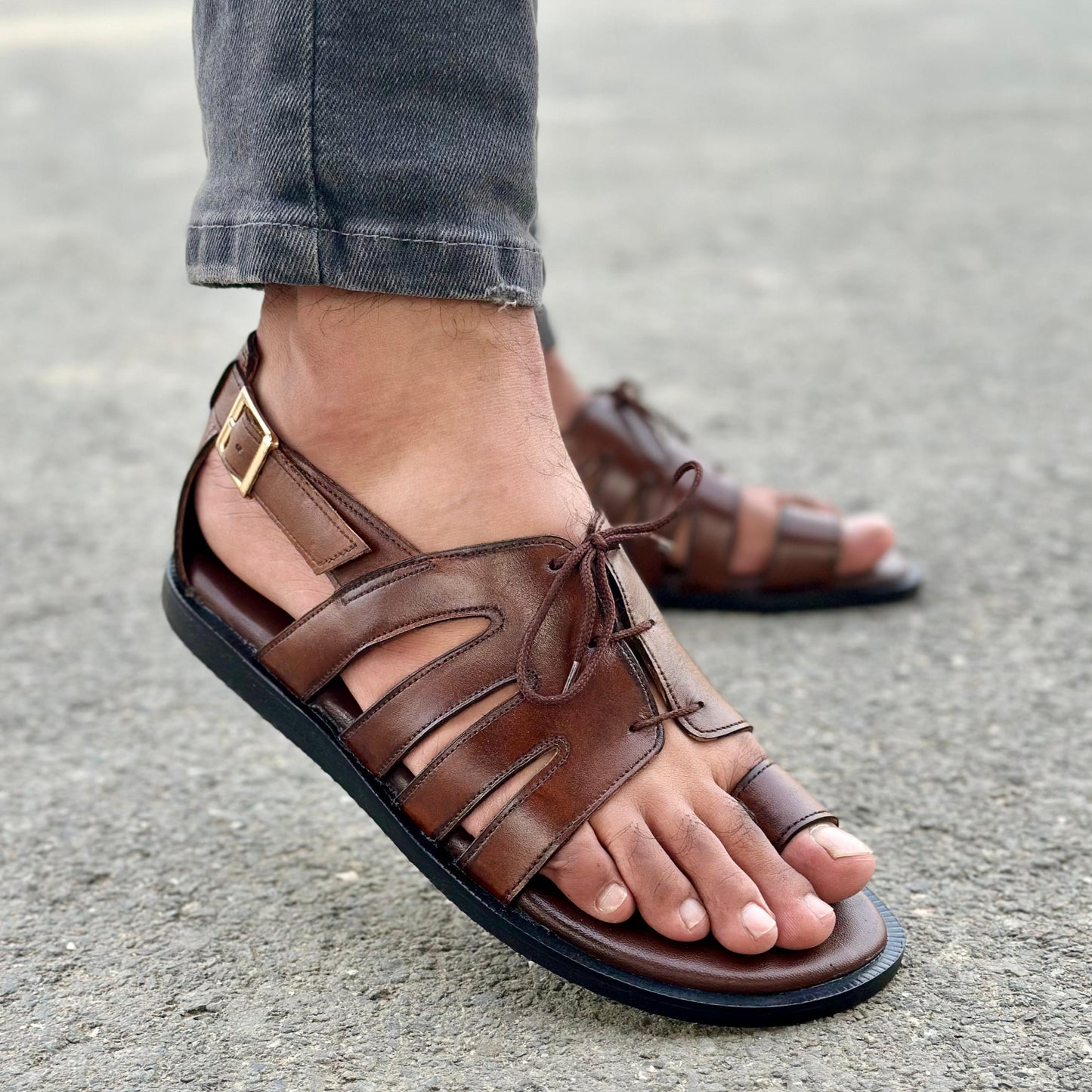 Step Pure Leather Amster Brown-2638