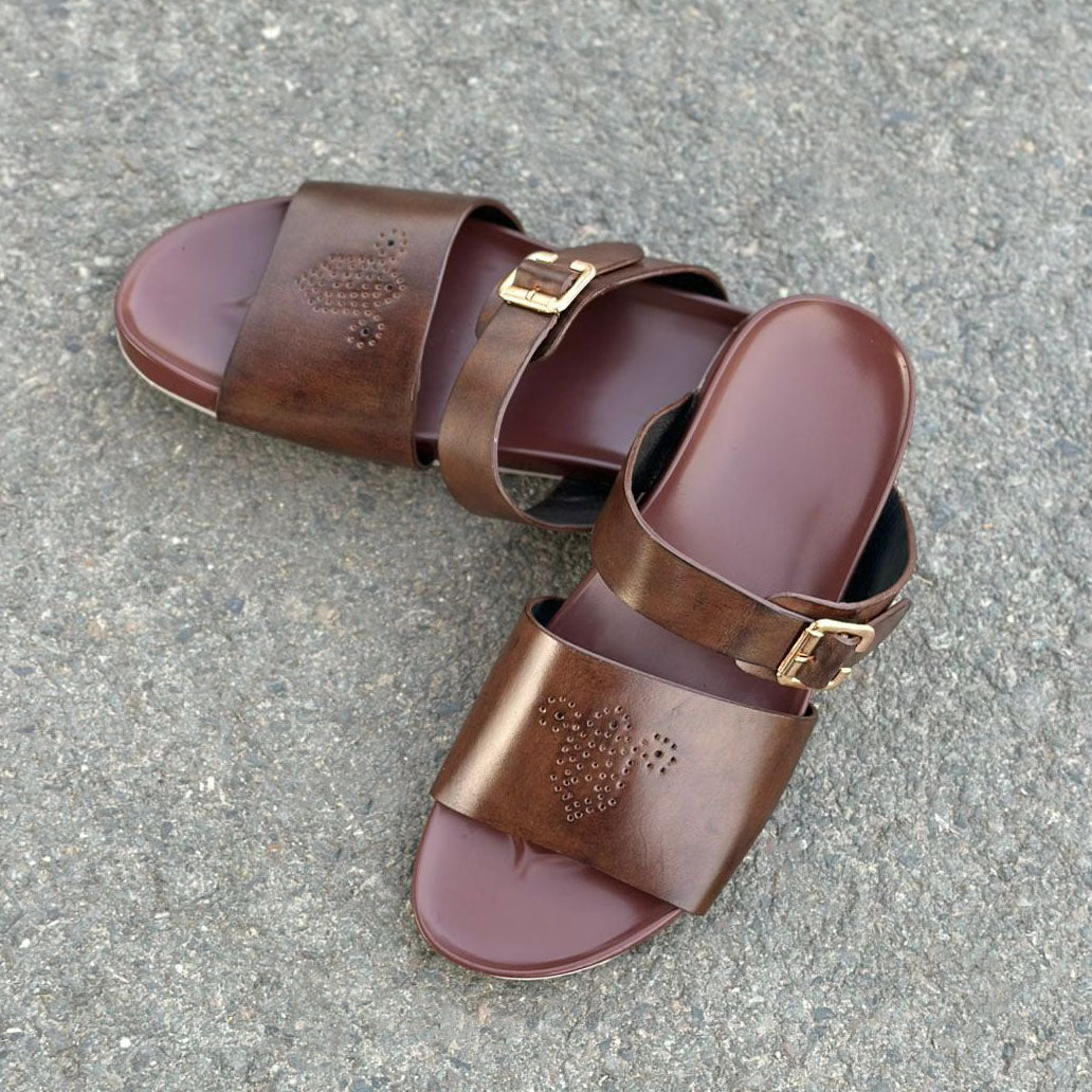 Step Pure Leather Muscot Brown SS-2653