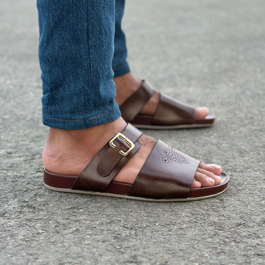 Step Pure Leather Muscot Brown SS-2653