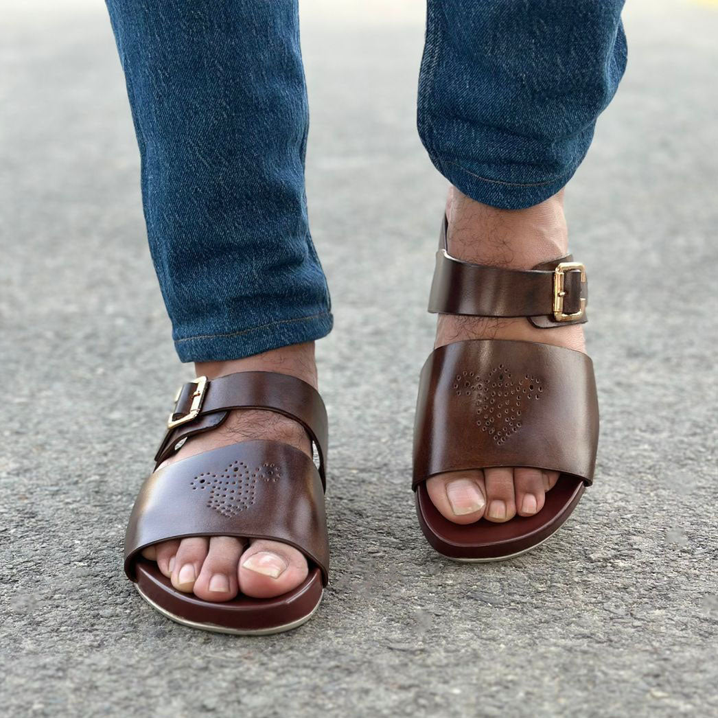 Step Pure Leather Muscot Brown SS-2653