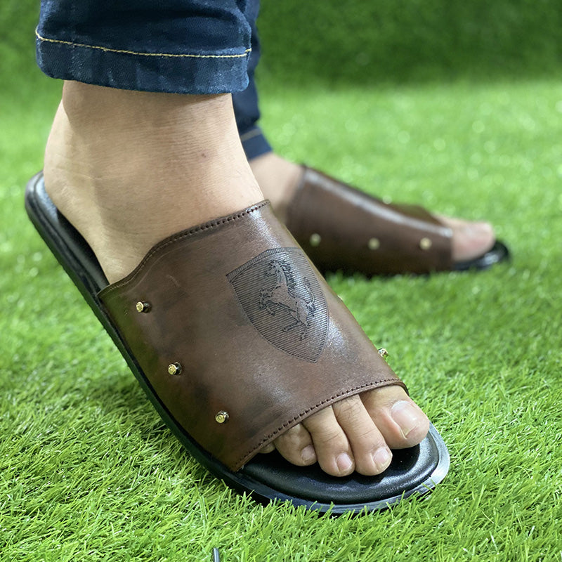 The Italian Brown Leather Chappal