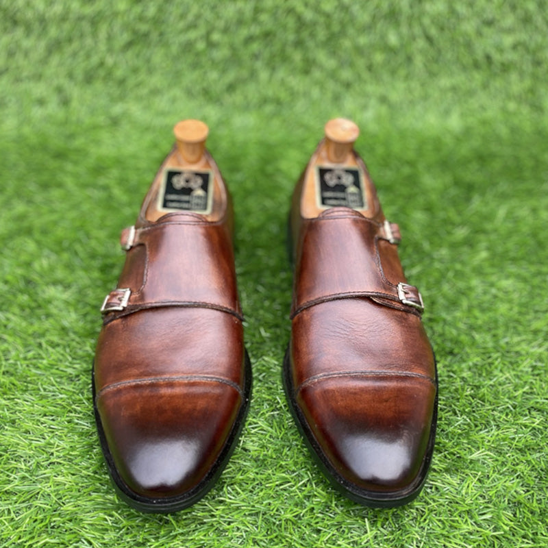 Handmade Premium Leather Double Monks Ss-115