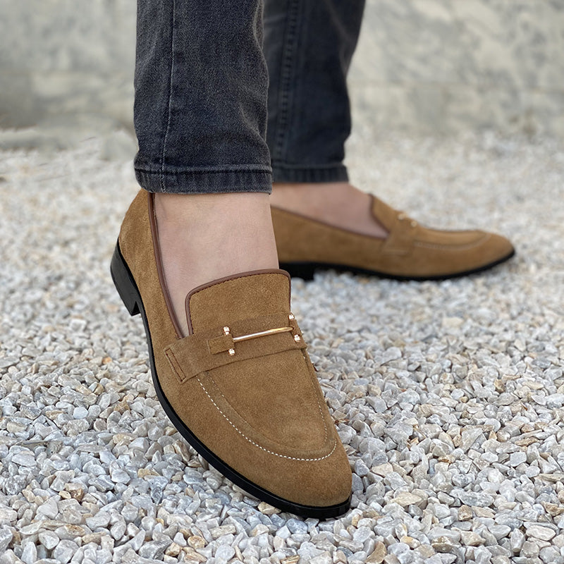 Handmade Premium Suede Leather Brown SS-2319