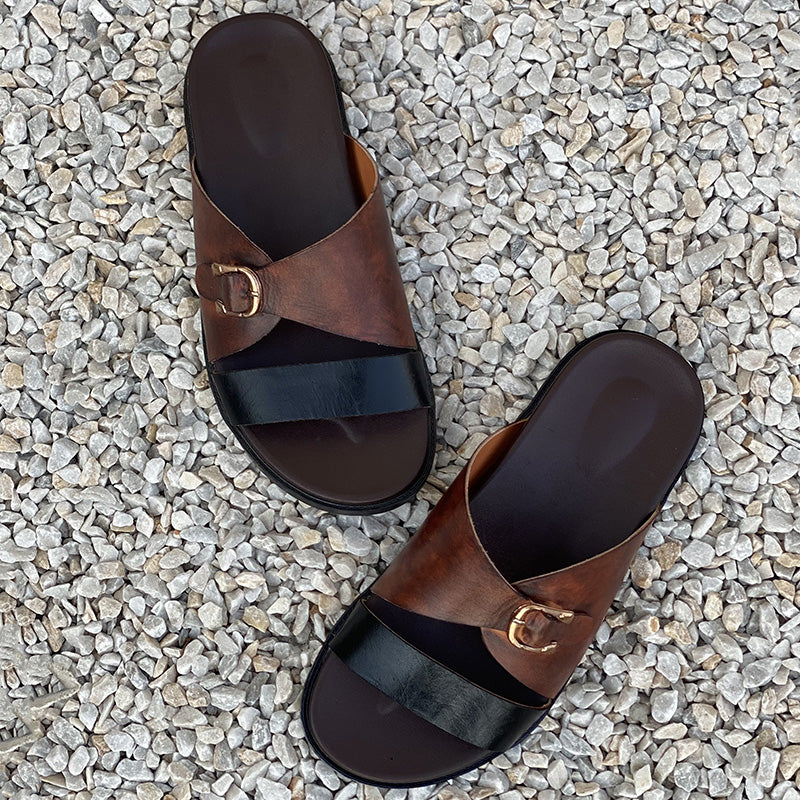 Hand made Multi Color Leather Chappal SS-2223