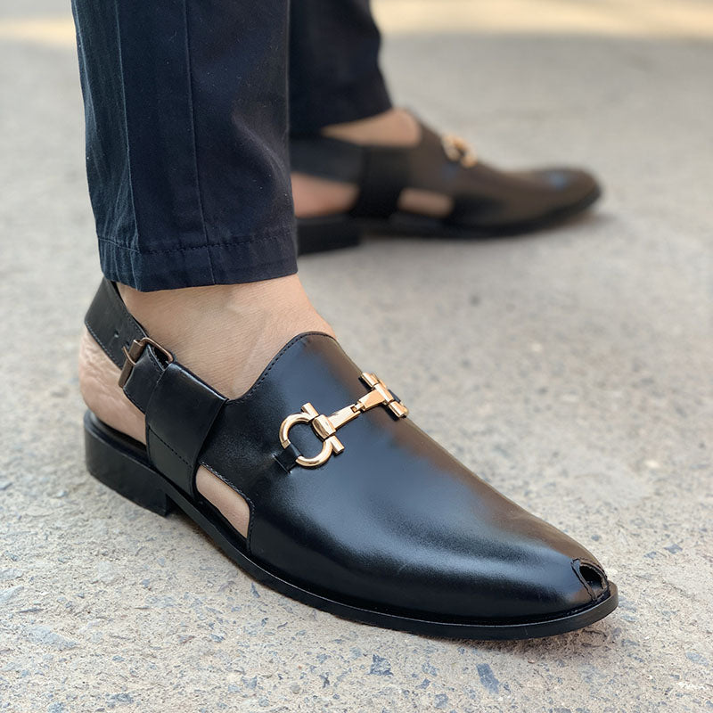 The Unique Black Leather Kheri SS-157