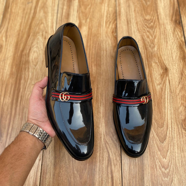 Black Pattent Shoes SS-1109