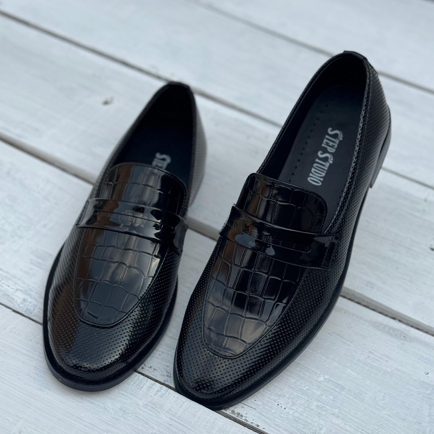 Handmade Black Textured SS-2007