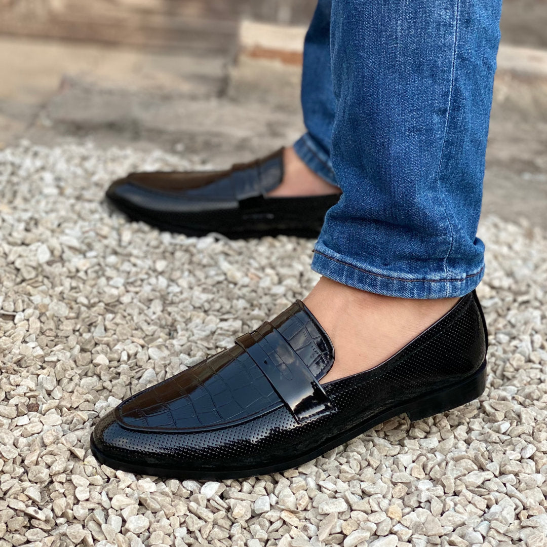 Handmade Black Textured SS-2007