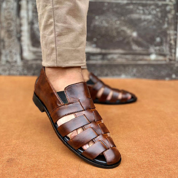 Handmade Premium Leather SS-2351-Brown