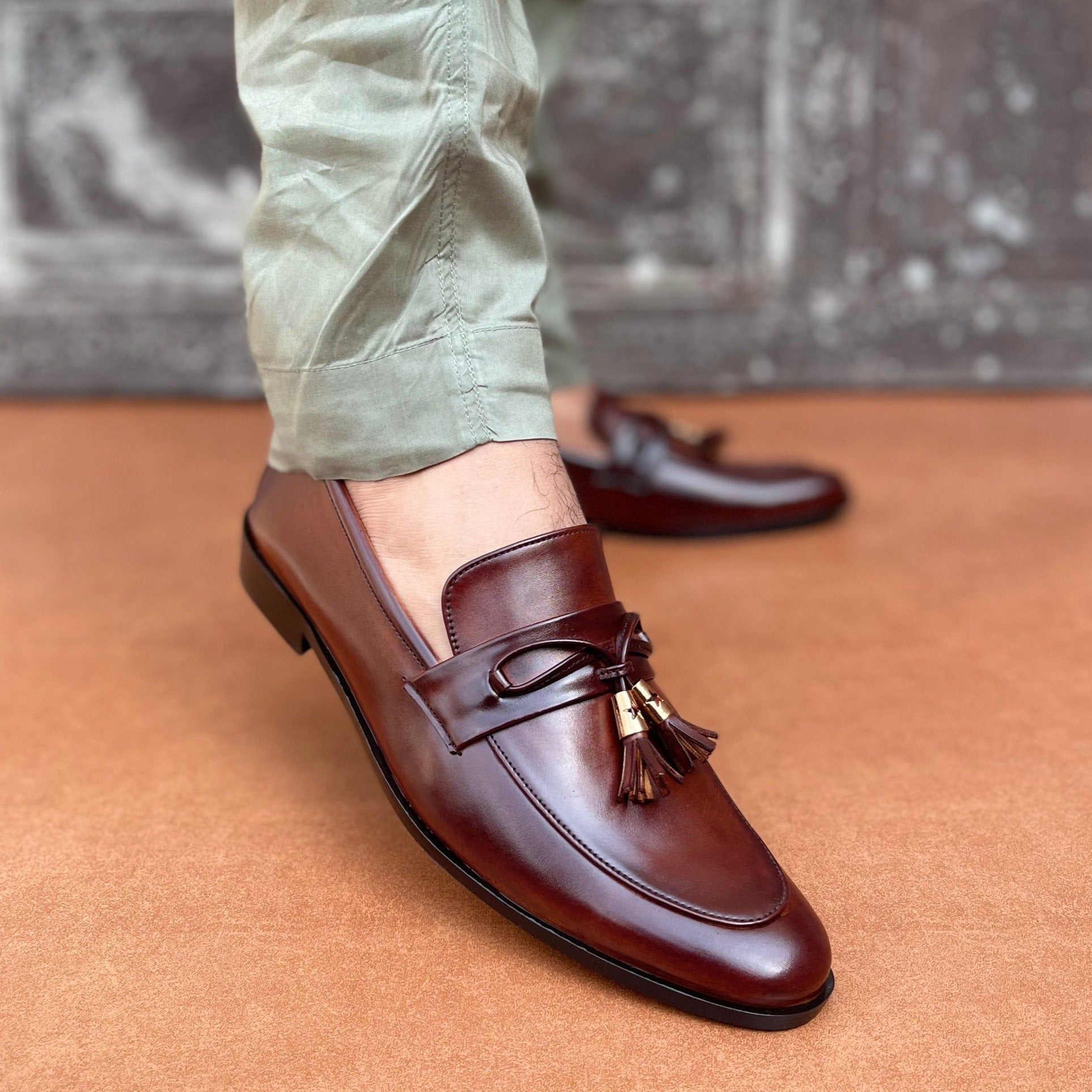 Brown tassle Shoes SS-2393