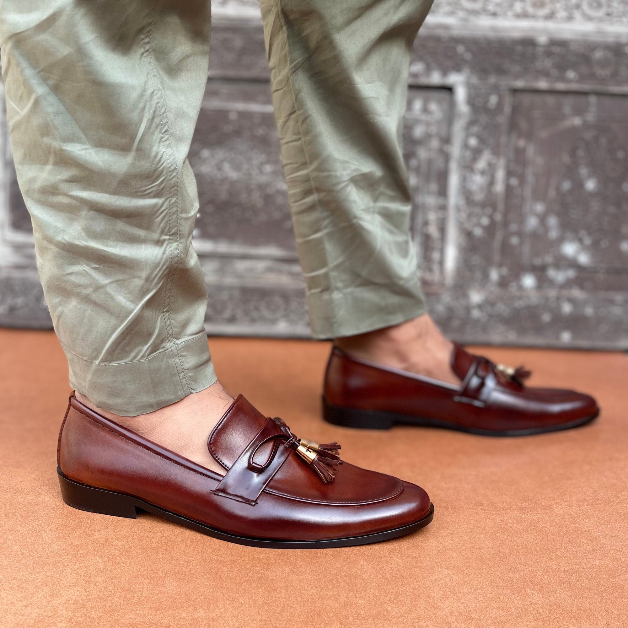 Brown tassle Shoes SS-2393