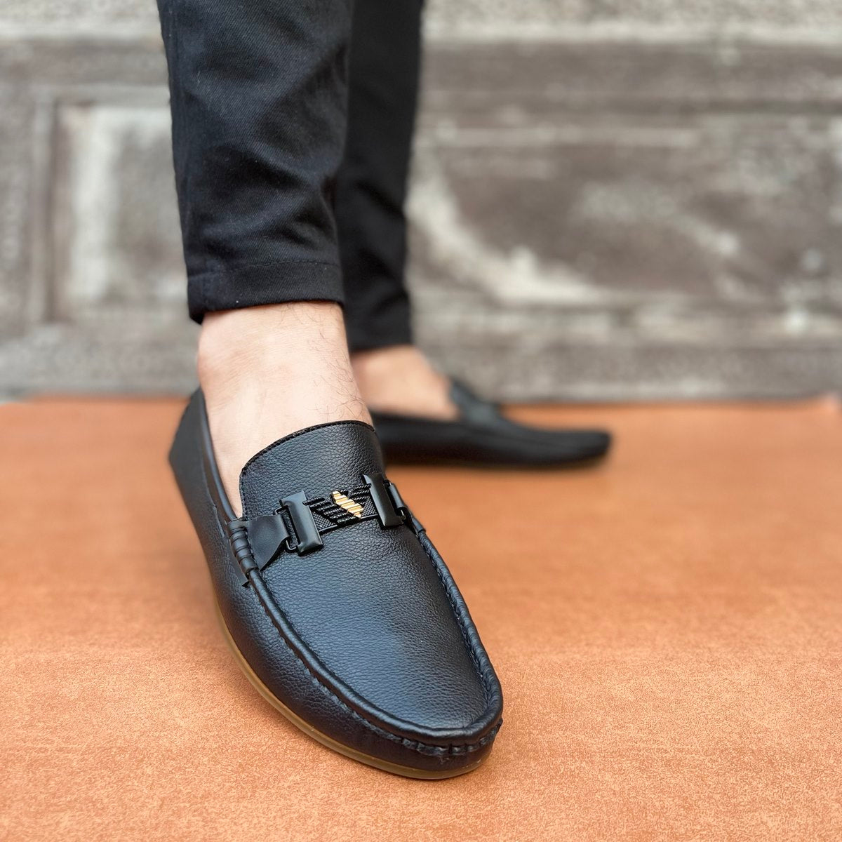 Premium Black Loafers SS-2385