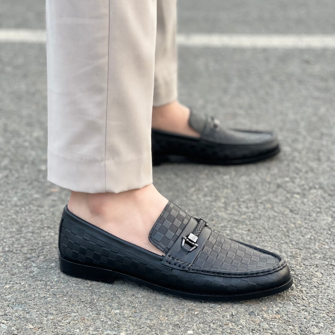 THE BRICK TEXTURED SHOES SS-2428 BLACK