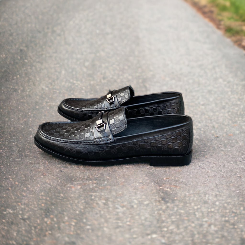 THE BRICK TEXTURED SHOES SS-2428 BLACK