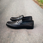 THE BRICK TEXTURED SHOES SS-2428 BLACK