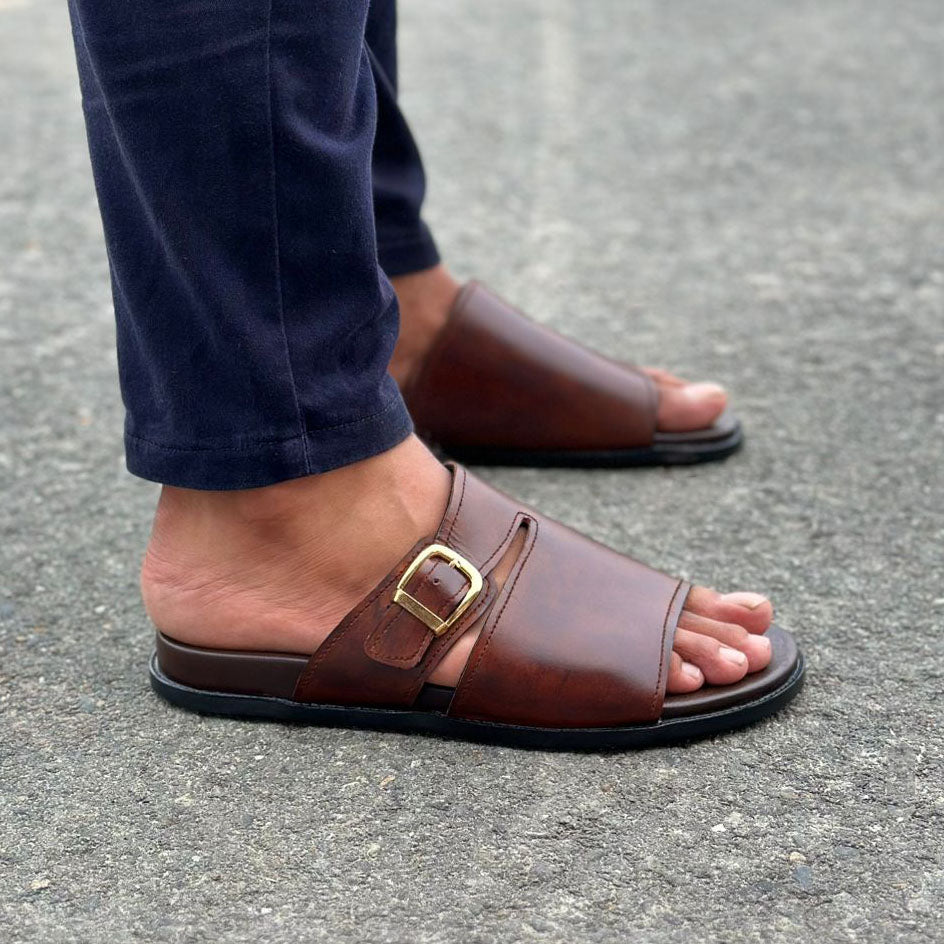 Step Pure Leather Trenol Brown SS-2641