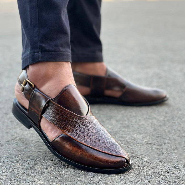 Step Pure Leather Agri Brown-2672