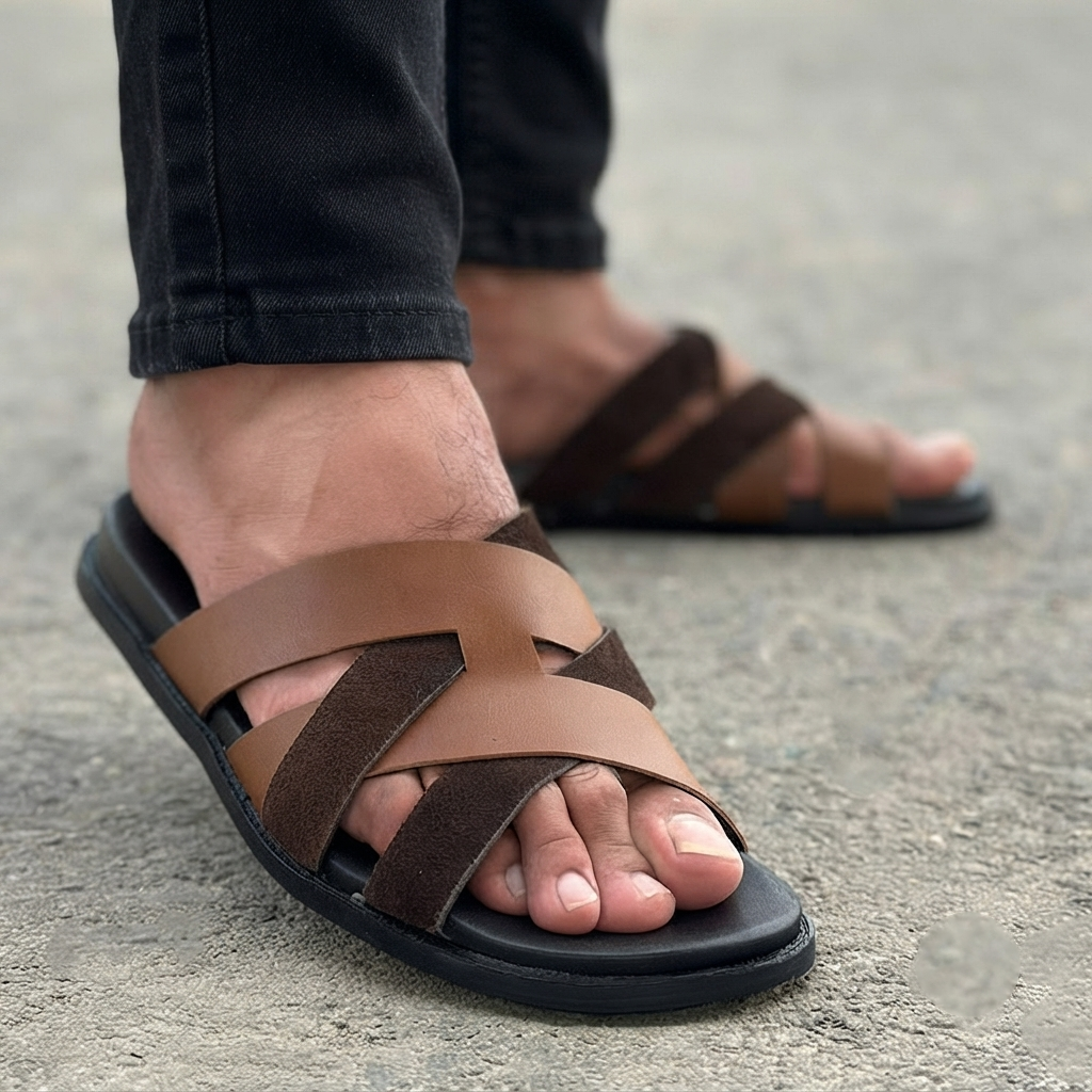 Pure Handmade Mosher suede Chappal-2770 Main image