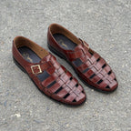 Step Pure Leather Ridge Brown Shoes Pakistan