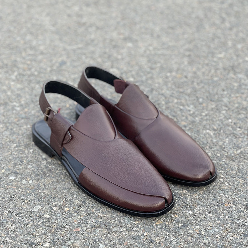 Hand Stitched Pure Leather Kheri SS-175 Maroon