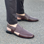 Hand Stitched Pure Leather Kheri SS-175 Maroon