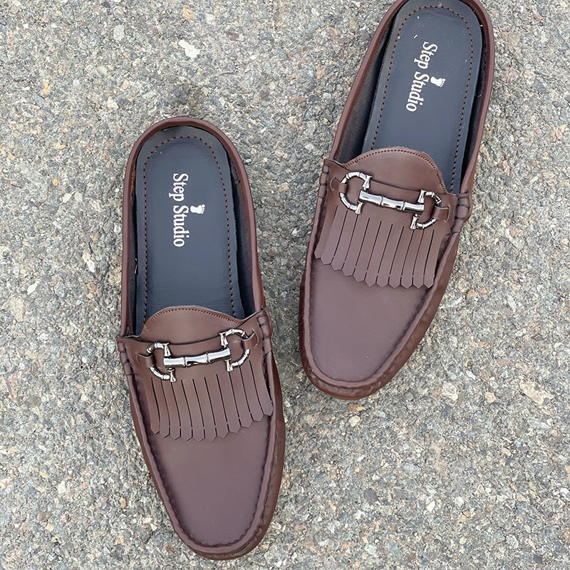 The Backless Loafer SS-2344 Brown