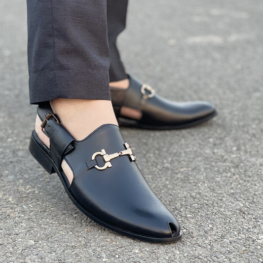 The Unique Black Leather Kheri SS-157