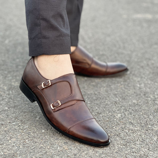 Handmade Premium Leather Double Monks SS-115
