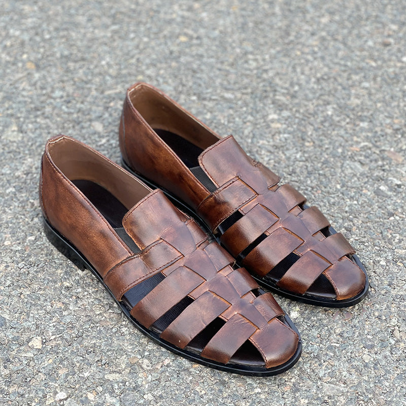 Handmade Premium Leather SS-2351-Brown Secondary image