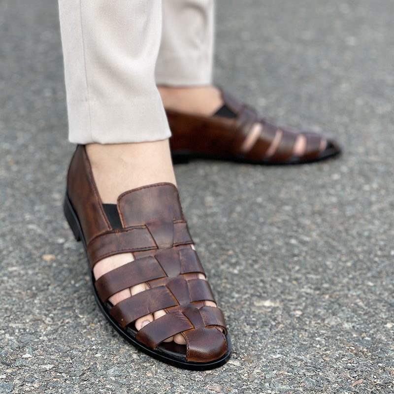 Handmade Premium Leather SS-2351-Brown Main image