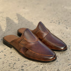 The Vintage Leather Mule SS-172 Brown