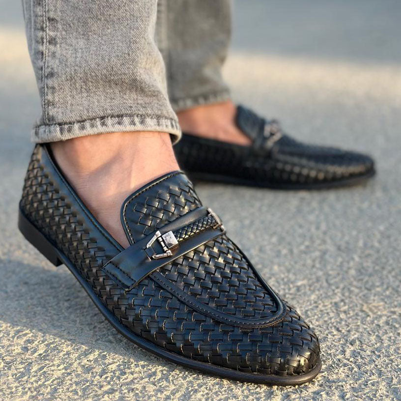 Zenta Black Formal Shoes