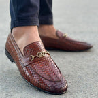 Genuine Leather Bexley Brown Office Shoes for Men