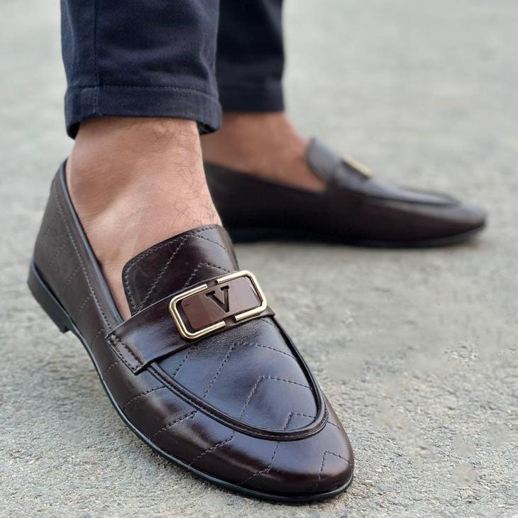 Handmade Elaftir Brown Formal Shoes for Men Main image