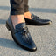 Ticus Black Leather Casual Shoes