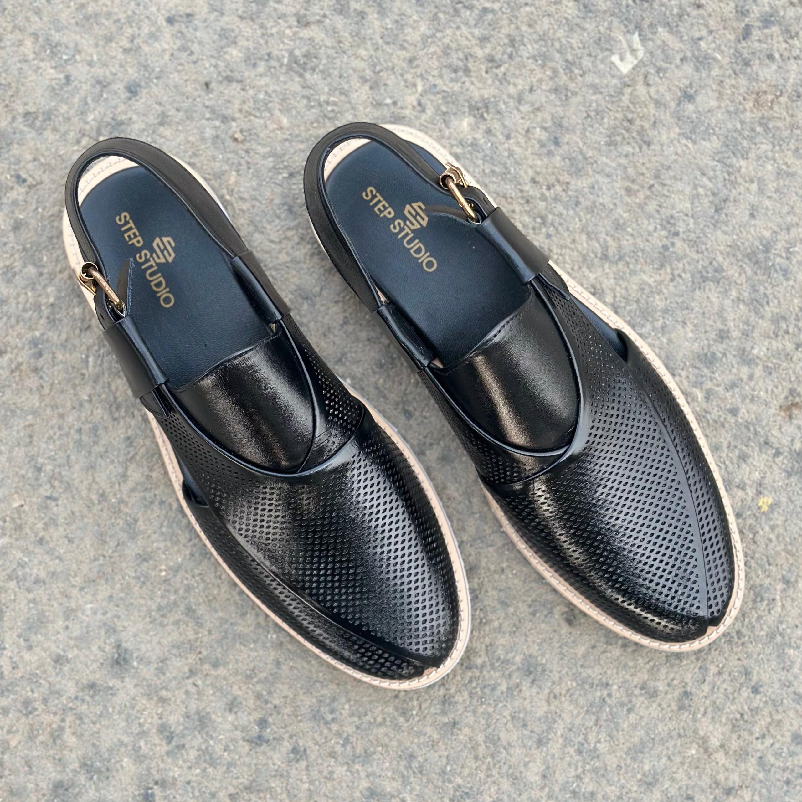 Step Pure Leather Frent Black - 2629