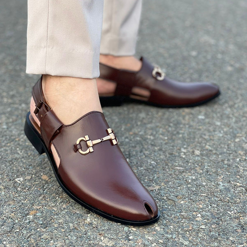 The Unique Brown Leather Kheri SS-157