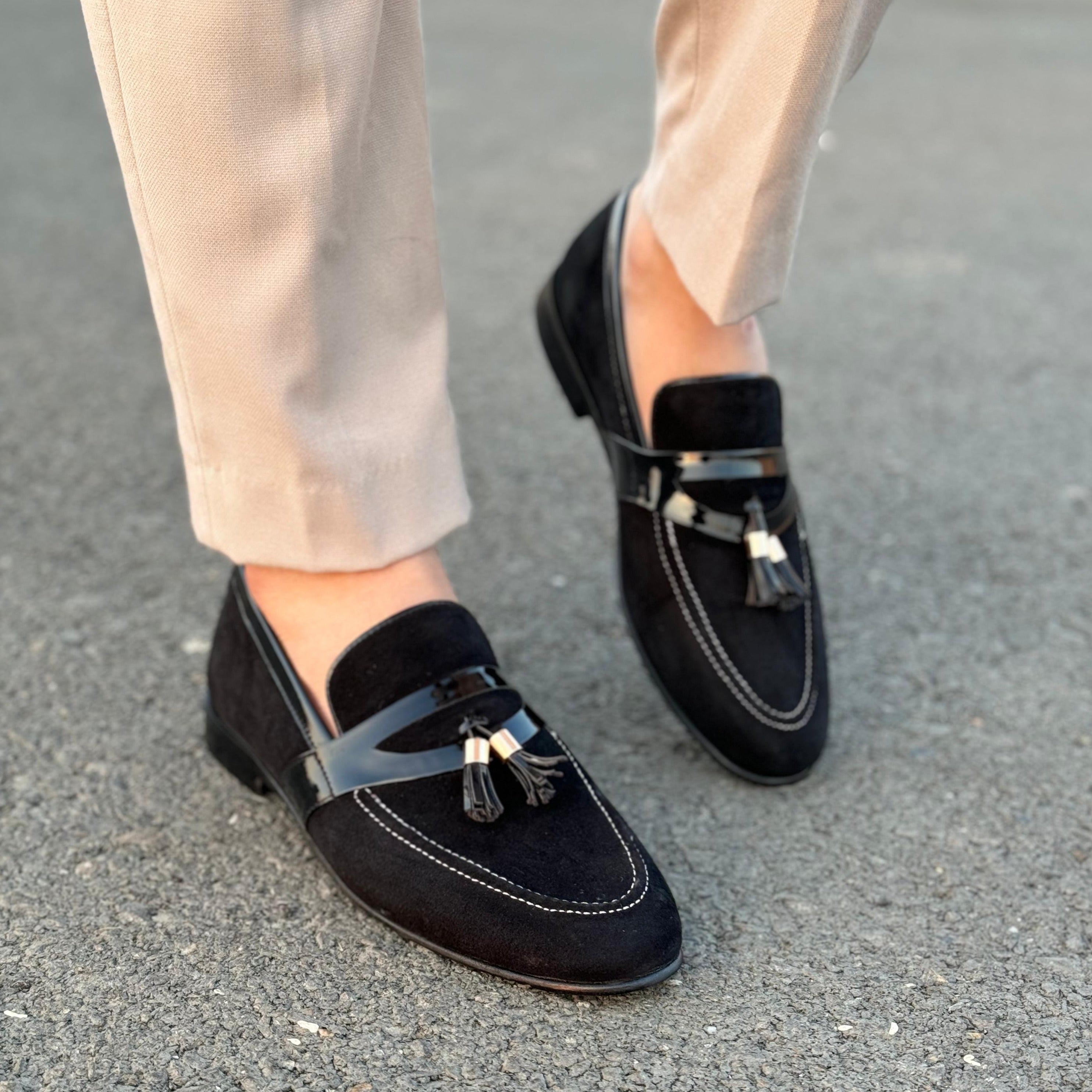 THE BROCKS TUSSEL LOAFER- 2454 BLK