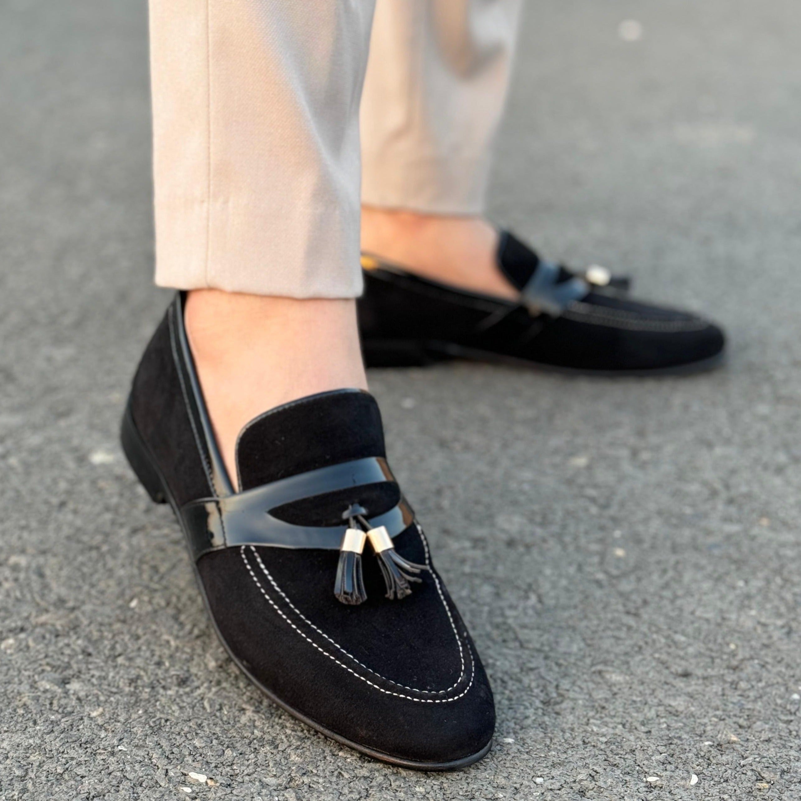 THE BROCKS TUSSEL LOAFER- 2454 BLK