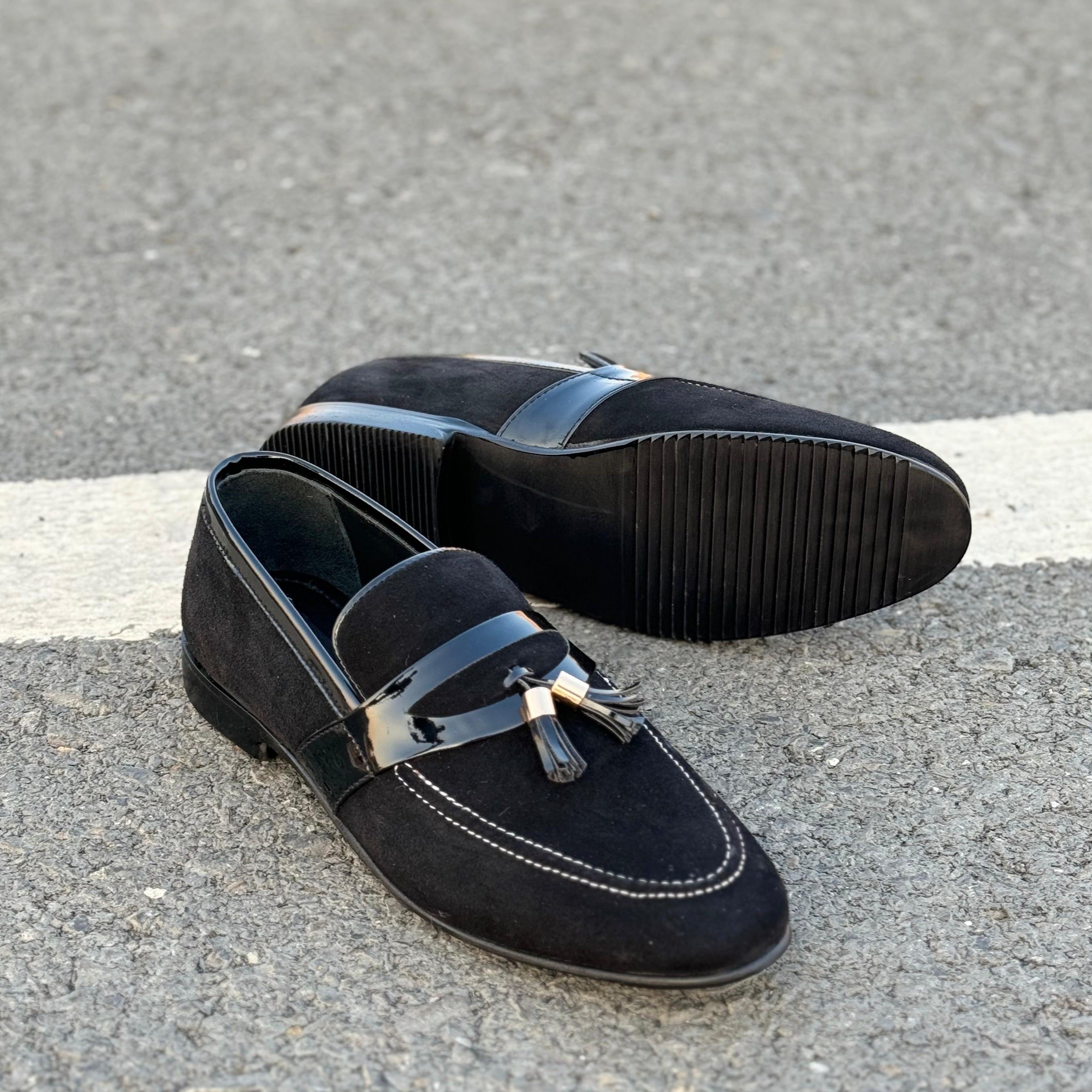 THE BROCKS TUSSEL LOAFER- 2454 BLK