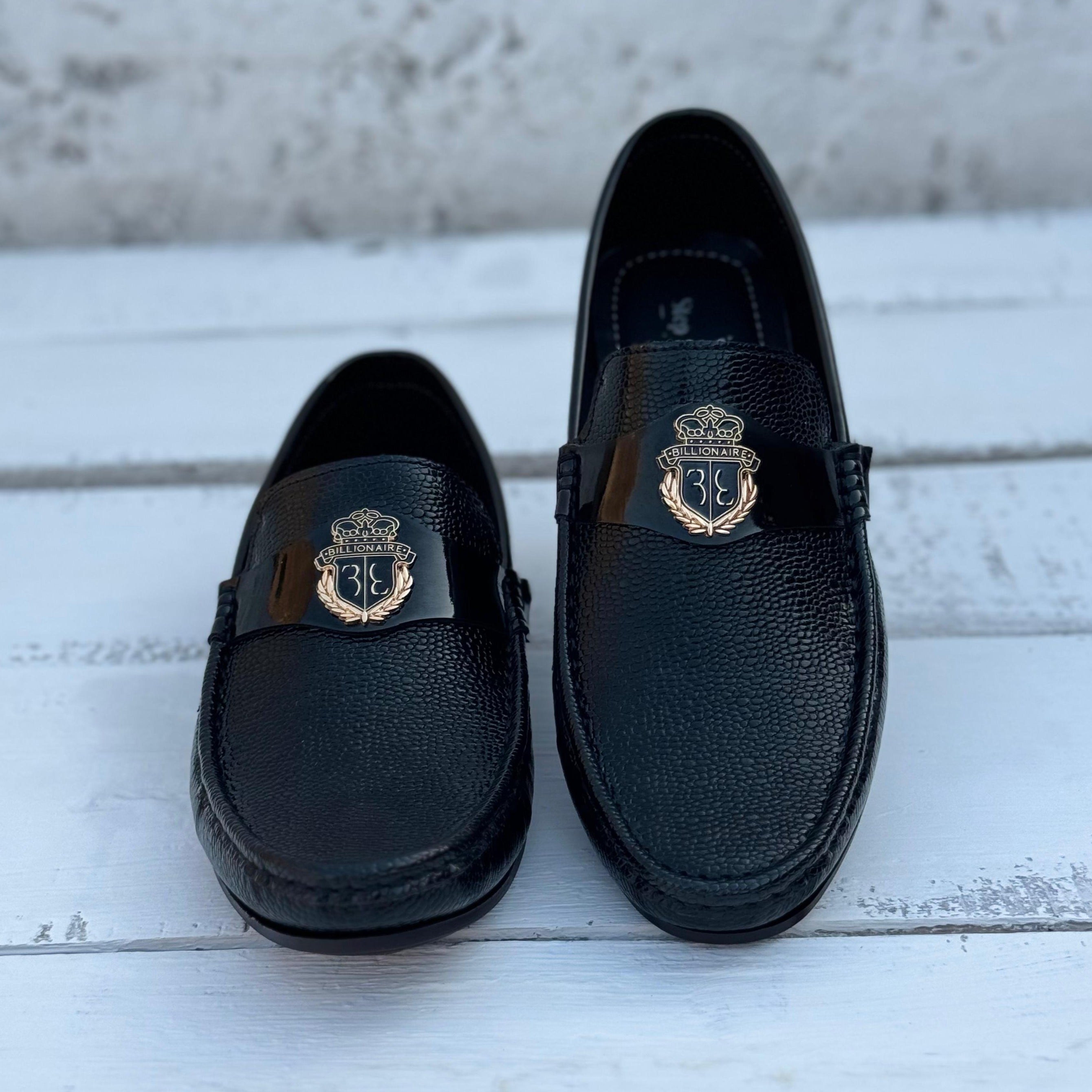 Premium Black Loafers SS-2470