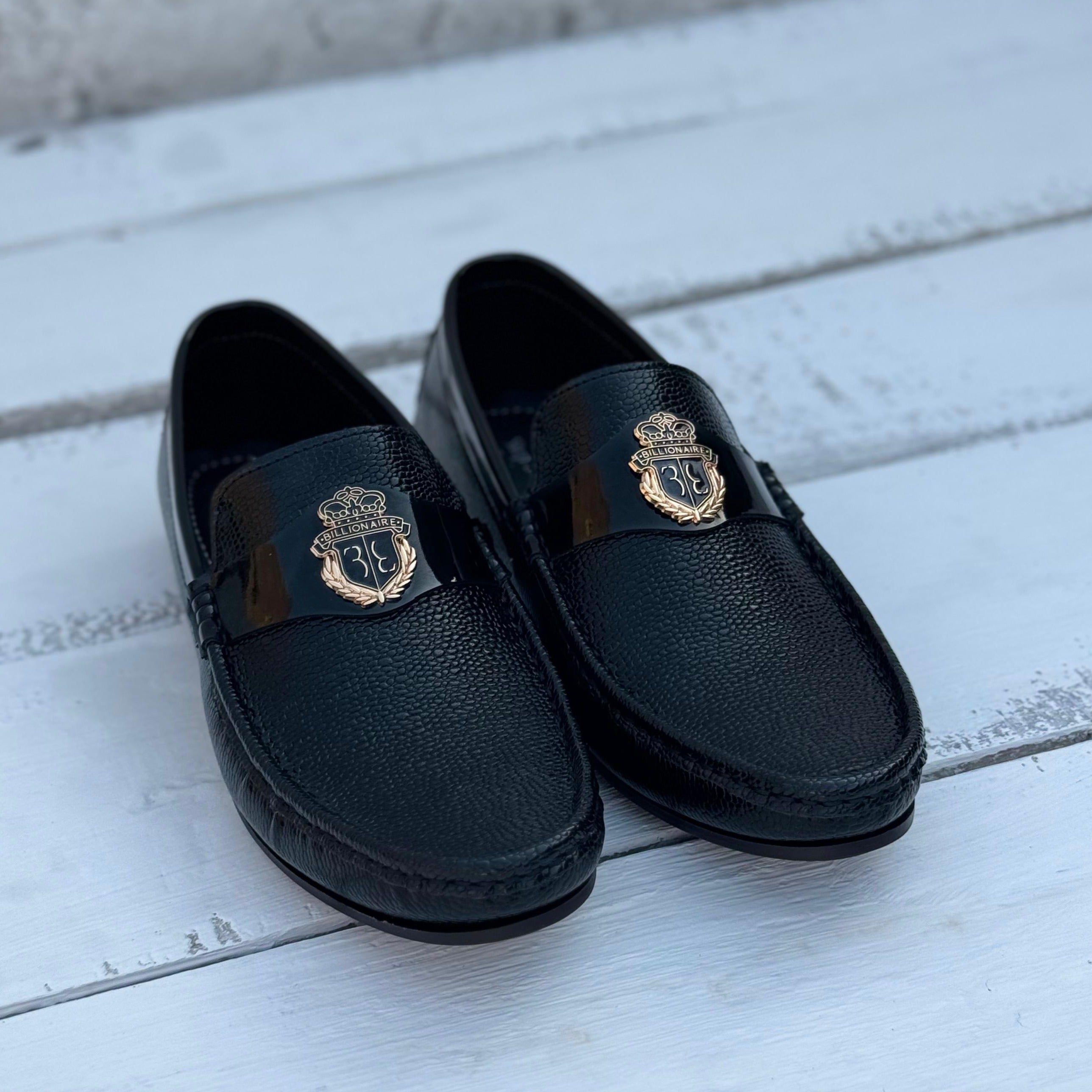Premium Black Loafers SS-2470
