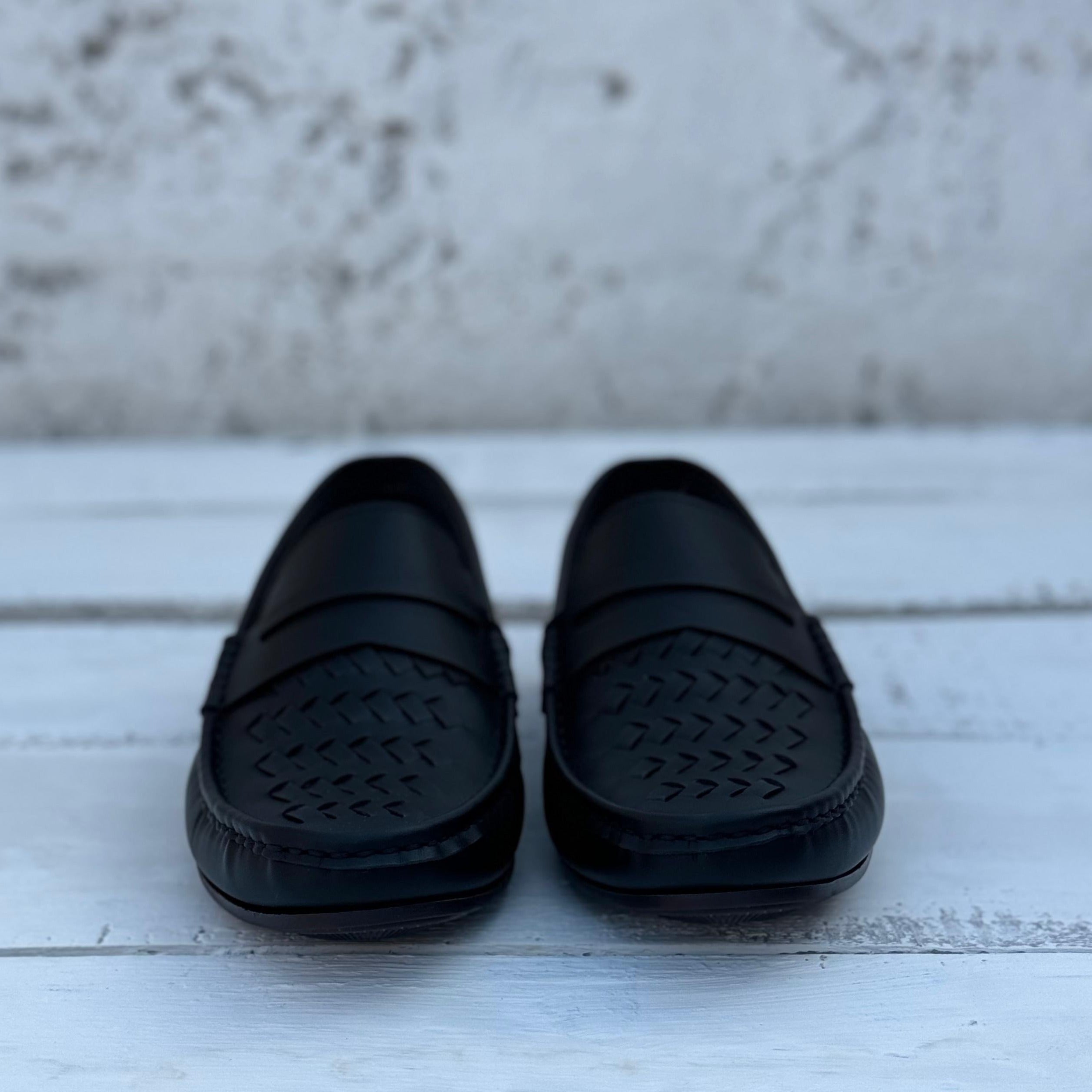 Premium Black CRISSCROS Loafers SS-2472