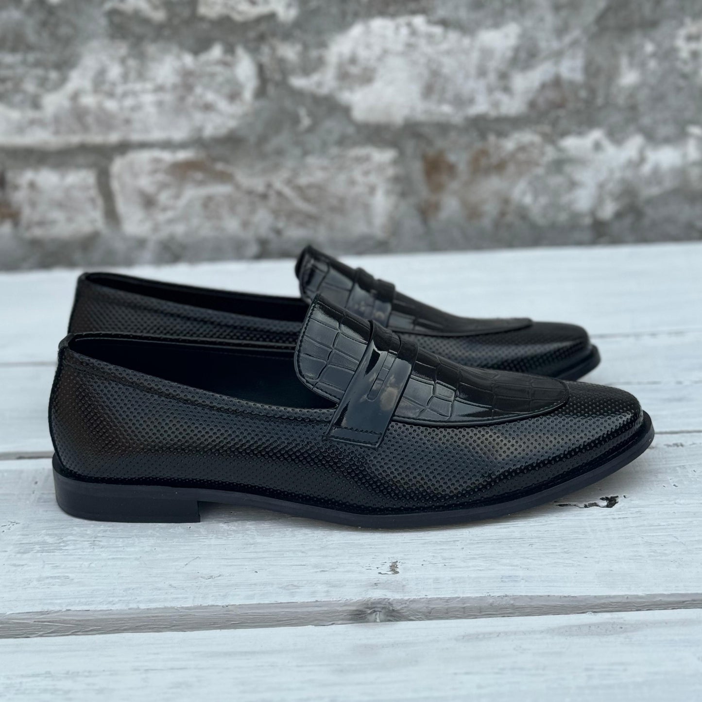 Handmade Black Textured SS-2007