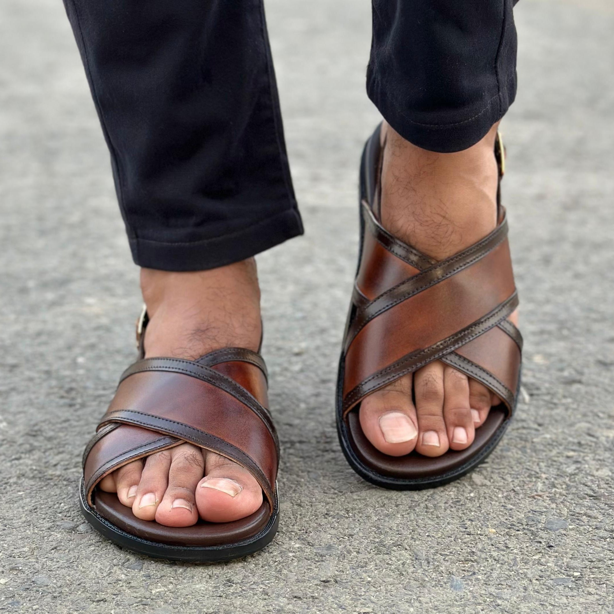 Step Pure Leather AMRELD BROWN SS- 2616